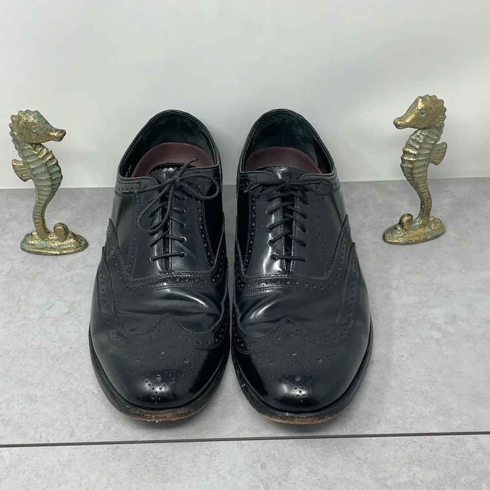 Florsheim Harvard Black Oxford Brogue Wingtip Dress Shoes Size 11D